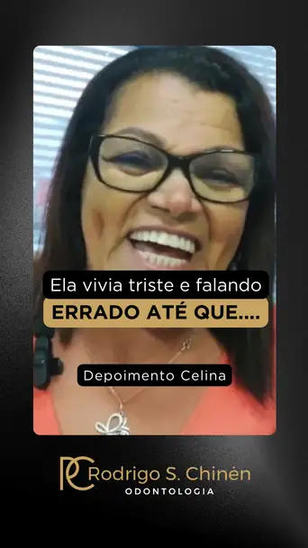 Video Dentista - Dr Rodrigo Chinen - Depoimento Implante Celina
